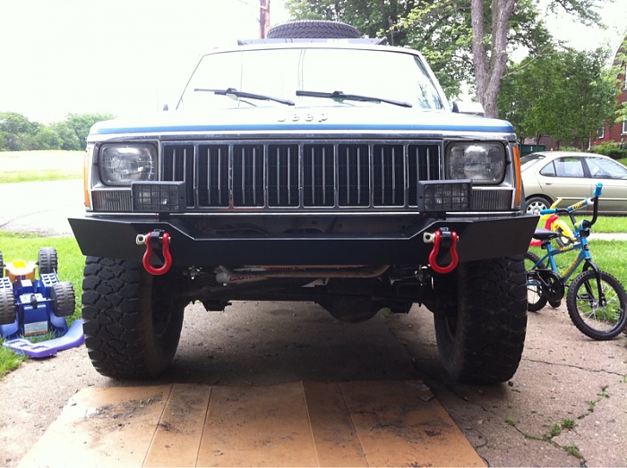 Jeep cherokee front bumper install #5