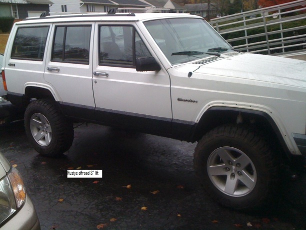 Jeep cherokee 3 lift tire size #2