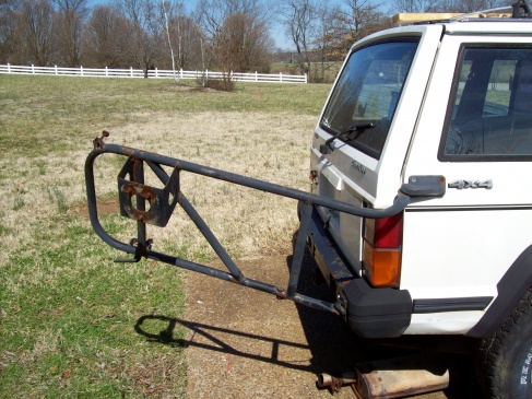 Jeep cherokee stock rack tire mount #2