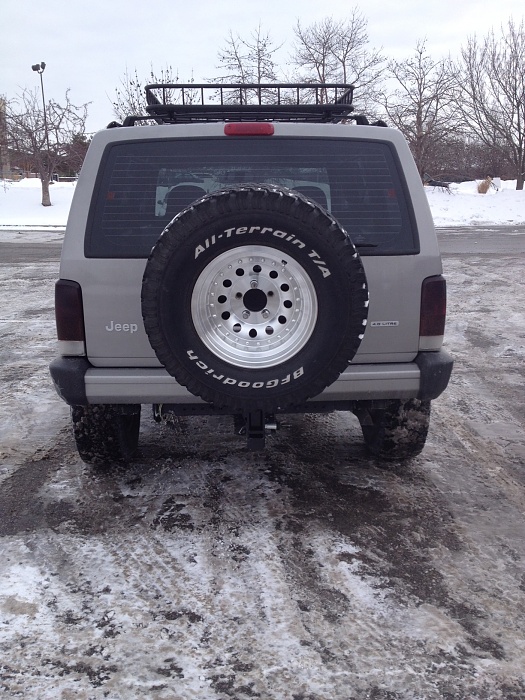 Factory jeep cherokee spare tire carrier #3