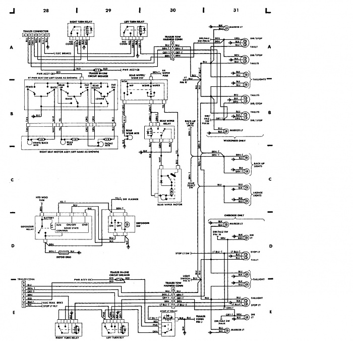 1994 Jeep Cherokee Headlight Wiring Diagram Picture - diagram ear