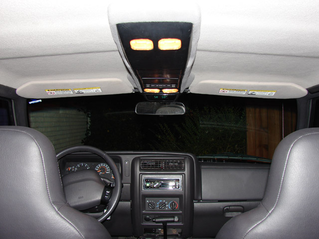 Overhead console for 2001 jeep cherokee