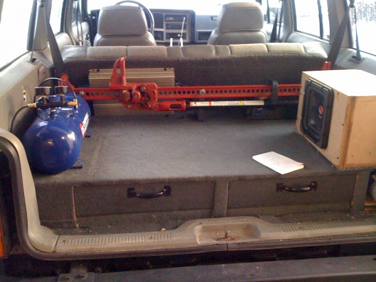 Jeep rear cargo storage #5