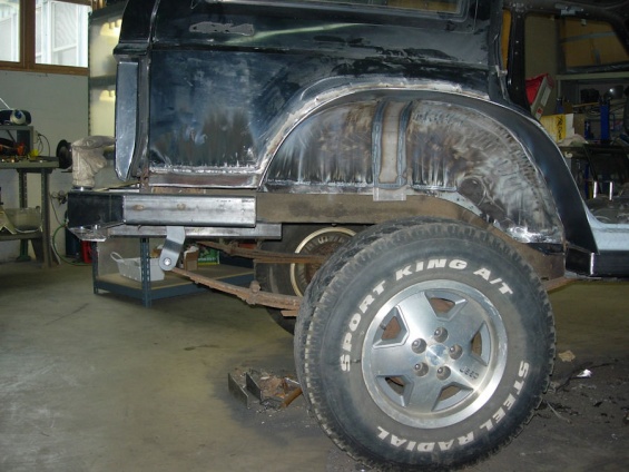 Cut rear fenders jeep cherokee #1