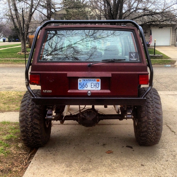 Cut rear fenders jeep cherokee #4
