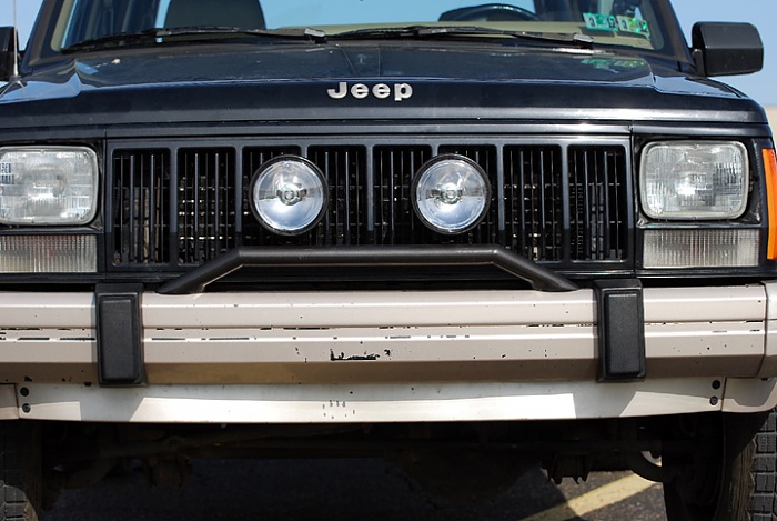 Jeep cherokee front bumper light bar #2