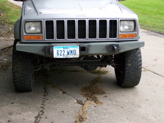 Homemade jeep cherokee winch bumper #5