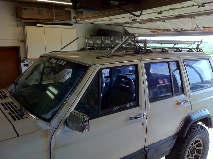 Jeep cherokee roof racks with light bars #3