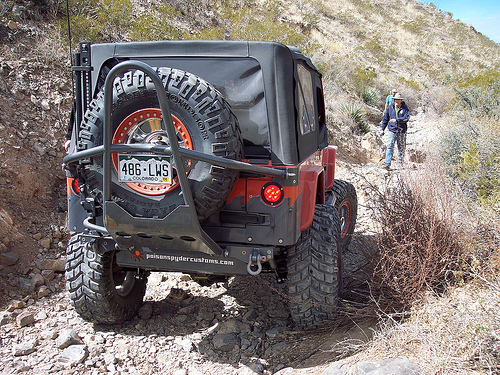 Jeep rear stinger tire carrier #2