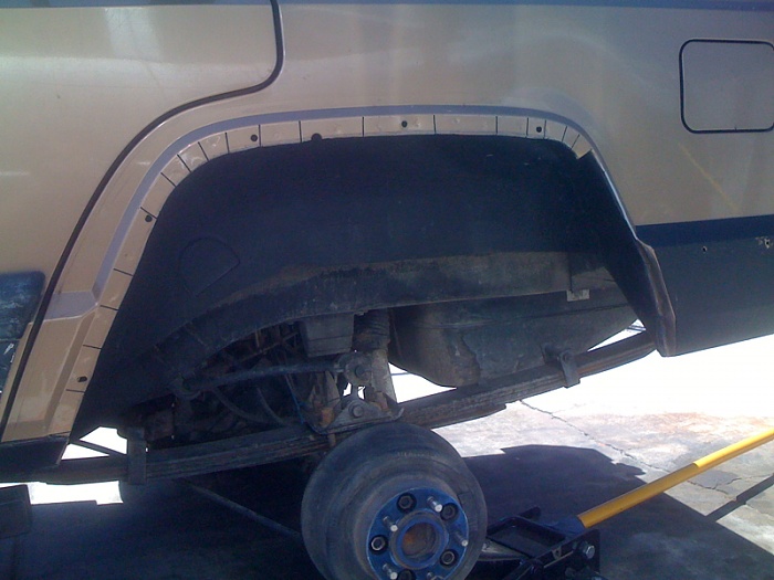 Cutting jeep rear fenders #2
