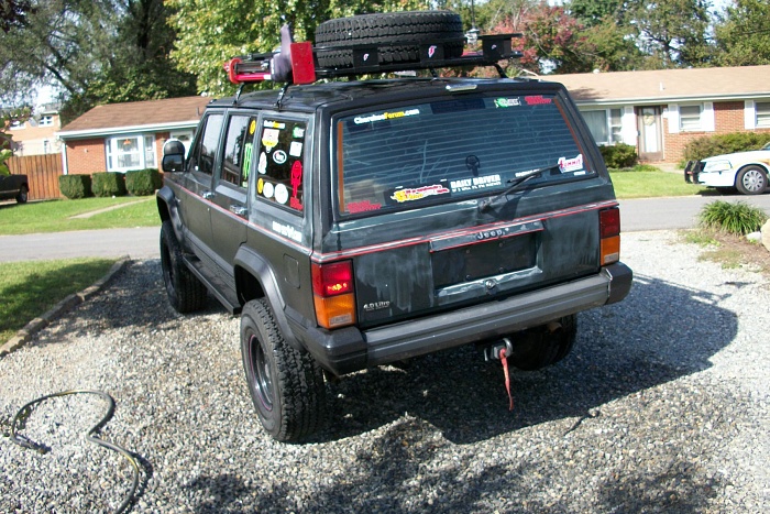 Jeep tire mount rack
