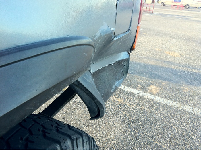 Bmw rear quarter panel damage #5