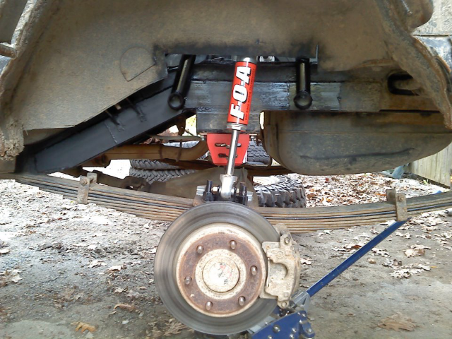 Jeep xj rear shock hoops #1