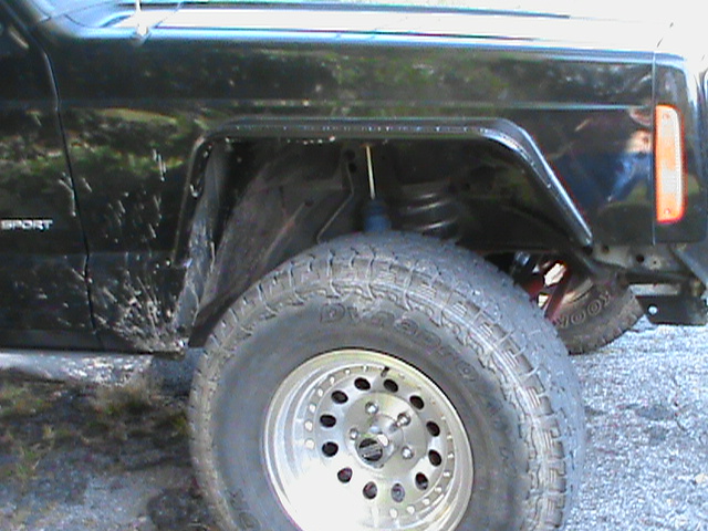 Cutting jeep rear fenders #4