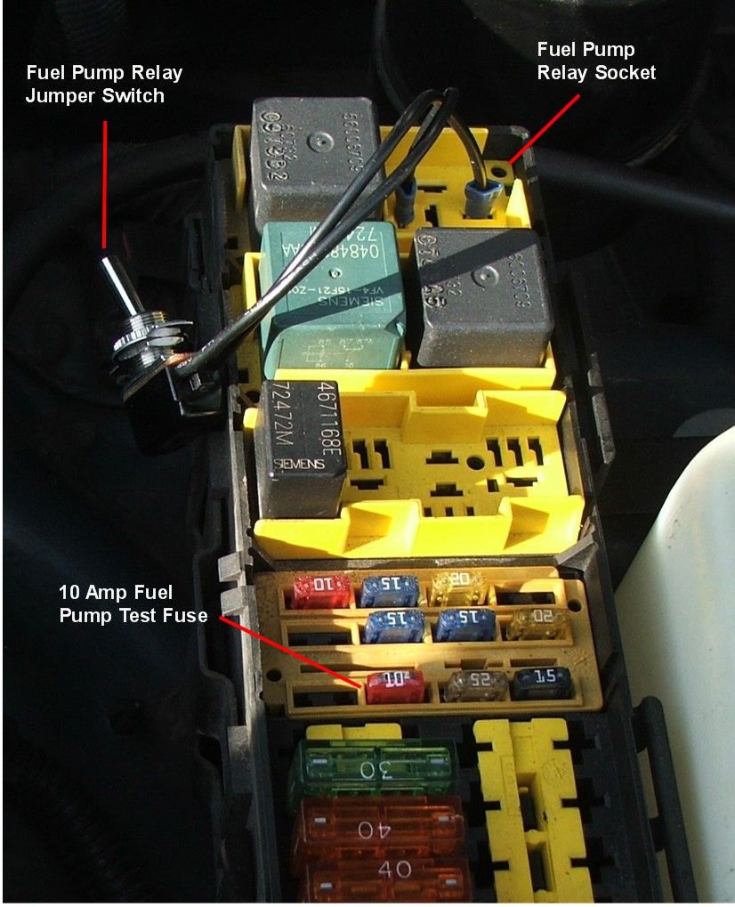 ... draw by replacing the 15 Amp fuse with a 10 Amp fuse. This is beside  the point, just wanted to show you using an ON/OFF switch (15 Amp) to run  the pump.