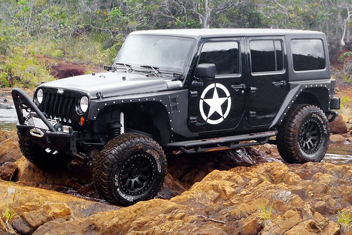 Discover the endless possibilities of your ride with our custom rims!-36-flat-black-jeep-wrangler.jpg