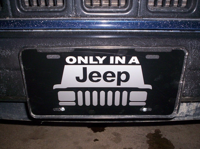 Hard to find &quot;Only in a Jeep Cherokee&quot; license plate reproduction-only-jeep-cherokee-lic-plate.jpg
