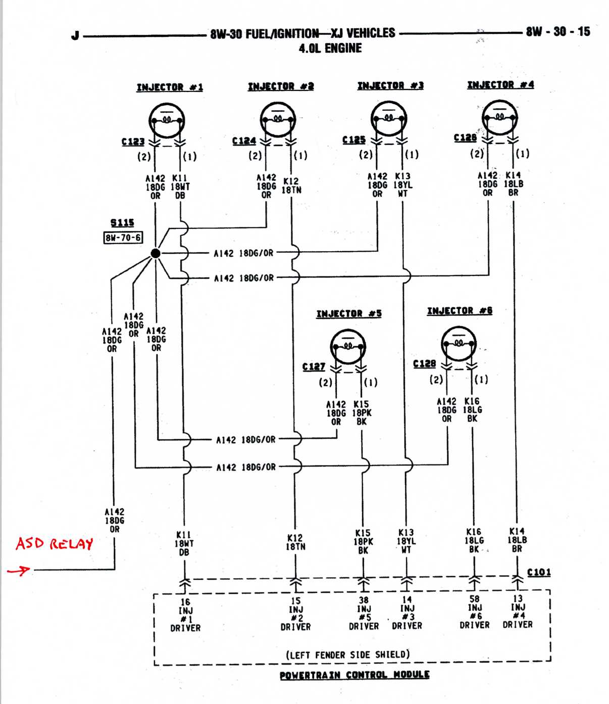 number 5 injector not pulsing - Jeep Cherokee Forum 95 mitsubishi eclipse fuel injection wiring diagram 