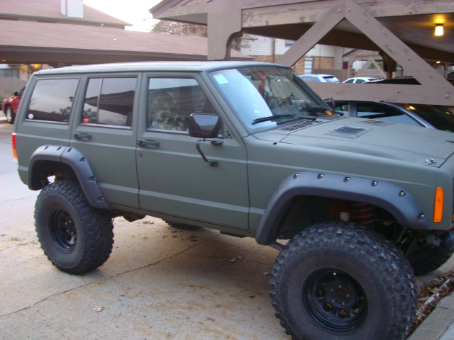 The spray/rattle can paint job XJ Army post-up - Page 2 - Jeep Cherokee