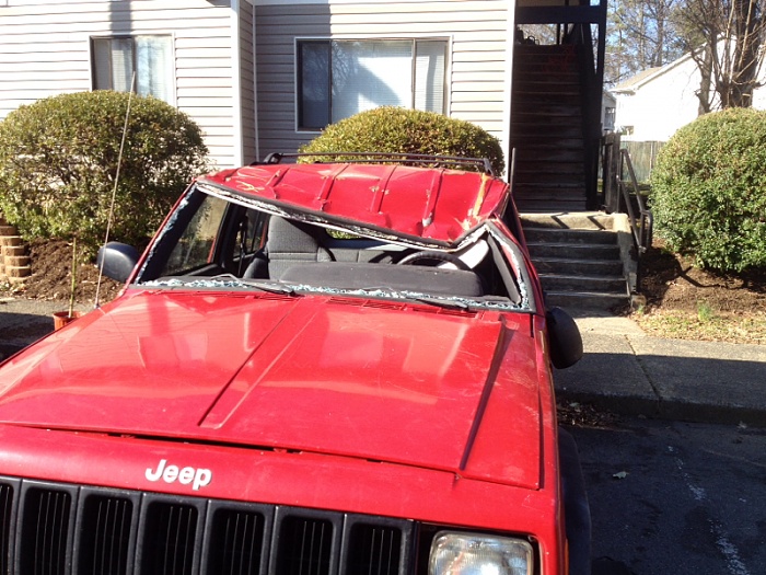 Rolled Jeep: Chop front and cage-image-1576261193.jpg