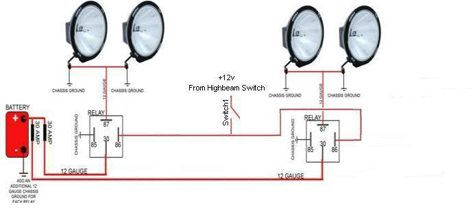 Installing Off Road Lights, Multiple Relays with Single Switch - Last Post -- posted image.
